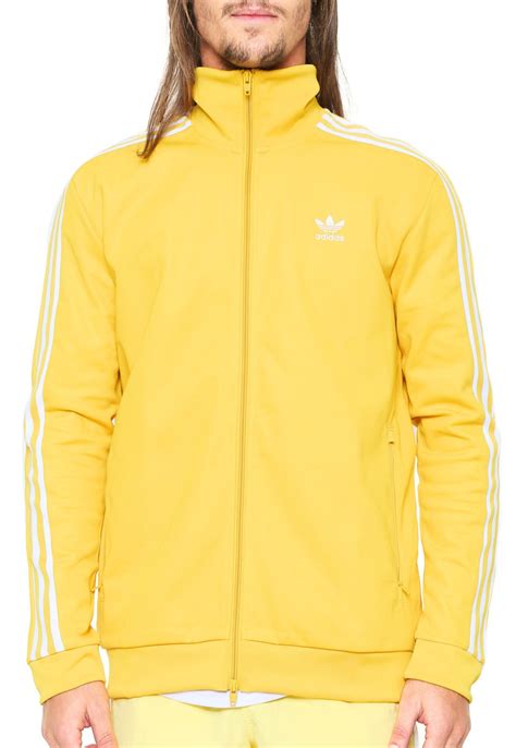 jaqueta adidas originals beckenbauer tt amarela